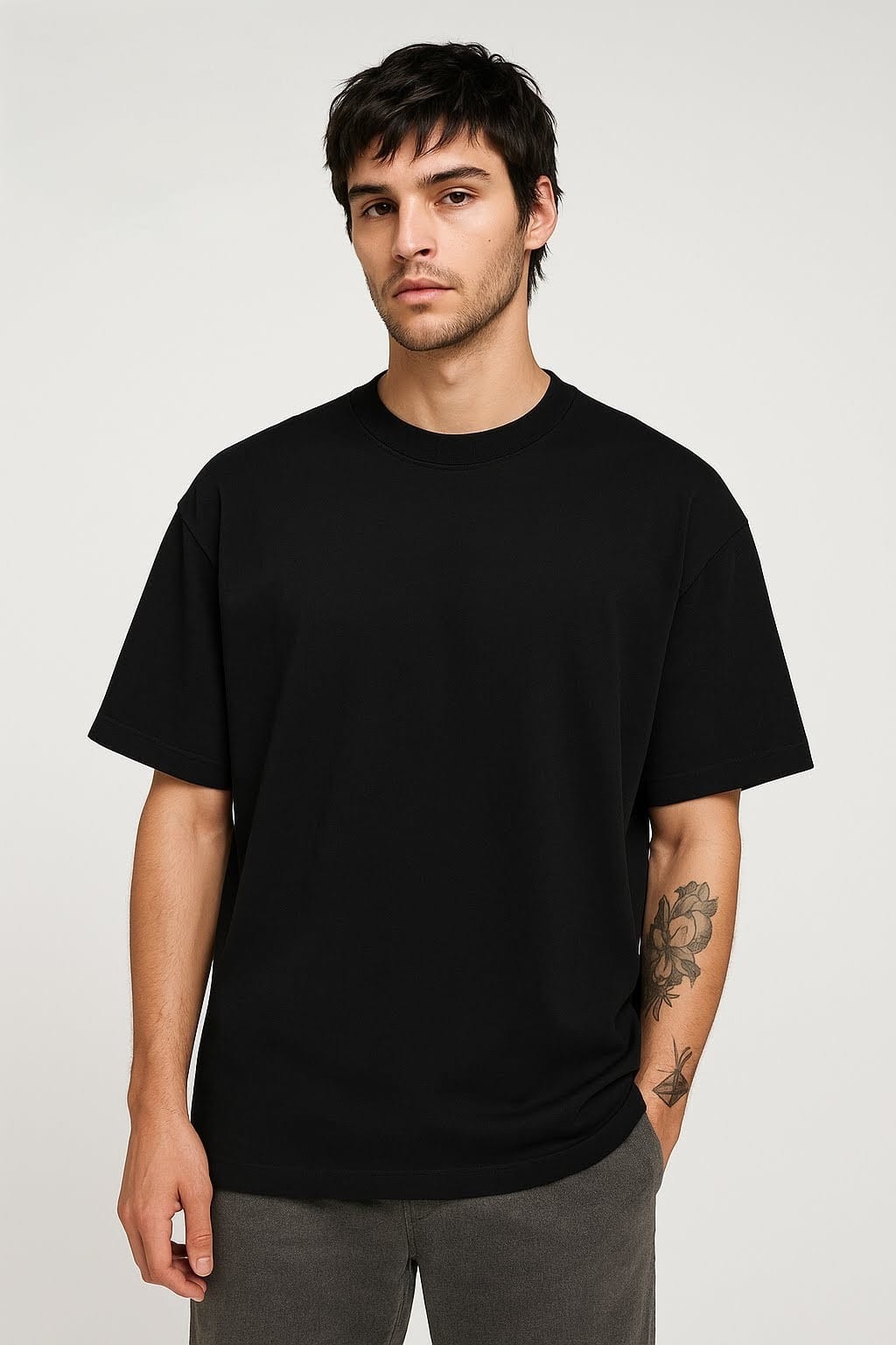 men Plain Oversized Fit t shirt